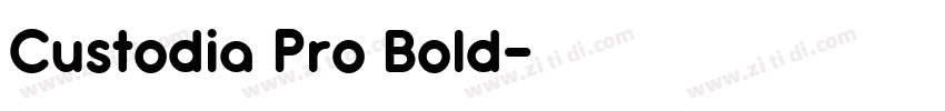 Custodia Pro Bold字体转换